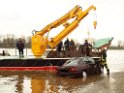 Bergung PKW im Rhein Hitdorfer Fähre P189814